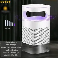 Đèn Bắt Muỗi Bắt Côn Trùng Máy Bắt Muỗi Thông Minh Có Đèn Led Tia UV Tiết Kiệm Điện 814048