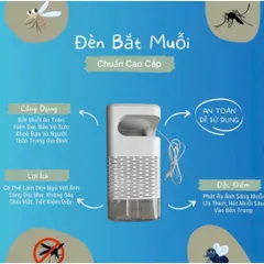 Đèn Bắt Muỗi Bắt Côn Trùng Máy Bắt Muỗi Thông Minh Có Đèn Led Tia UV Tiết Kiệm Điện 814048