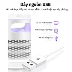 Đèn Bắt Muỗi Bắt Côn Trùng Máy Bắt Muỗi Thông Minh Có Đèn Led Tia UV Tiết Kiệm Điện 814048