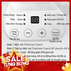 Nồi hầm cách thuỷ dung tích 1 lít kèm vỉ hấp bản tiếng việt 814061