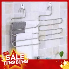 Móc Treo Quần Áo 5 Tầng Đa Năng  Hình Chữ S Bằng Kim Loại Thông Minh Tiết Kiệm Không Gian (giá sỉ) 814062