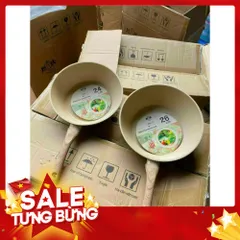 Chảo Chống Dính Vân Đá Màu Kem 24cm - Dùng Cho Bếp Từ, Tiện Lợi Cho Mọi Món Xào 814068