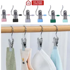 Móc Inox Kẹp Quần Áo Bọc Nhựa - Tiện Lợi và Bền Bỉ 814071