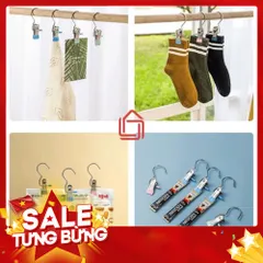 Móc Inox Kẹp Quần Áo Bọc Nhựa - Tiện Lợi và Bền Bỉ 814071