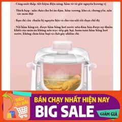 Nồi Nấu Cháo Chậm Seka Chính Hãng Cao Cấp - Dung Tích 1L, Đa Năng và Tiện Lợi 814075