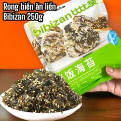 Sỉ 10 Gói Rong Biển Ăn Liền BIBIZAN Rong Biển Trộn Cơm Rong Biển Cho Bé Túi 250 Gram
