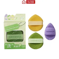 Bộ Sản Phẩm 3 Bông Mút Bọt Biển Rửa Mặt - Dụng Cụ Chăm Sóc Da Hiệu Quả 814102