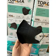 [Hộp 100 Cái] Khẩu Trang 5D Topgia 4 Lớp – Form 3D, Kháng Khuẩn, Dây Êm, Nhiều Màu 814113
