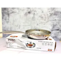 Chảo Inox Nguyên Khối 5 Lớp Jiwon - Chống Dính Vân Tổ Ong, Siêu Bền, Dùng Cho Mọi Loại Bếp 814120