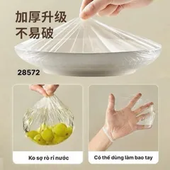 Màng Bọc Thực Phẩm Gấu Túi Rút Tiện Lợi - Combo 100 Chiếc An Toàn và Dễ Dùng 814124