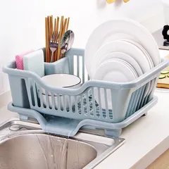 Rổ úp bát có khay hứng thoát nước tiện lợi giúp bát đĩa nhanh khô, giữ gìn vệ sinh cho phòng bếp 814152