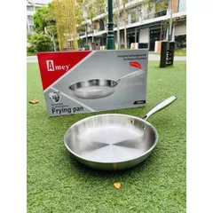 Chảo Inox Cạn Lòng Amey Chống Dính Đáy Từ - Kích Thước 26cm & 28cm Dùng Được Trên Mọi Loại Bếp 814164