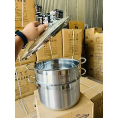 Bộ Nồi Xửng Hấp Inox 430 Cao Cấp Fivestar HT COOK - Nắp Kính, 28cm, Dùng Được Mọi Loại Bếp 814169
