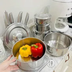 Bộ Thố Inox 5 Món MyHome Tặng Kèm Nắp 814174
