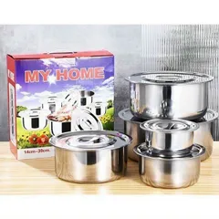 Bộ Thố Inox 5 Món MyHome Tặng Kèm Nắp 814174
