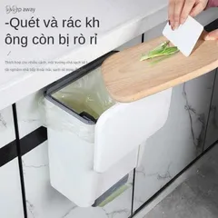 Thùng Rác Treo Tủ Bếp Có Nắp Đậy - Kẹp Bếp Tiện Ích 9 Lít 814181