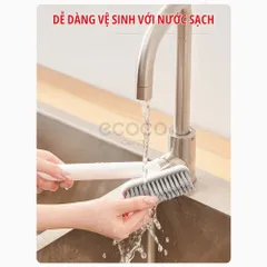 Bàn Chải Vệ Sinh Khe Nhỏ Ecoco - Đầu Xoay 360 Độ Tích Hợp Kẹp Gắp (Mã ECOCO 24027) 814188
