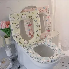 Lót Bồn Cầu Giữ Ấm Labubu Dễ Thương - Đệm Lót Bồn Cầu Xốp Không Thấm Nước, Dễ Dàng Vệ Sinh 814218