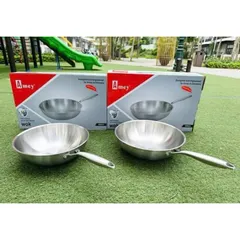 Chảo Inox Sâu Lòng Chống Dính Đáy Từ Amey - Kích Thước 28cm & 30cm Dùng Được Trên Mọi Loại Bếp 814228