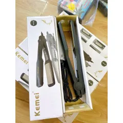 Máy Là Tóc Kemei KM-329 Chính Hãng - Máy Kẹp Tóc Duỗi Tóc Bản Rộng Cao Cấp, 4 Mức Nhiệt 814237