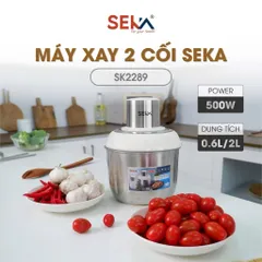 Máy Xay Đa Năng 2 Cối Seka SK2289 - Cối Thép INOX 2L & Cối Thủy Tinh 0.6L, Công Suất 500W- Bảo Hành 12 Tháng 814243