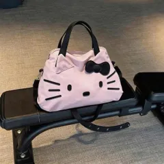 Túi Xách Du Lịch Hello Kitty Hồng Pastel - Túi Đựng Đồ Cá Nhân Cỡ Lớn, Có Quai Gài Vali Tiện Lợi 814246