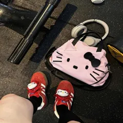 Túi Xách Du Lịch Hello Kitty Hồng Pastel - Túi Đựng Đồ Cá Nhân Cỡ Lớn, Có Quai Gài Vali Tiện Lợi 814246