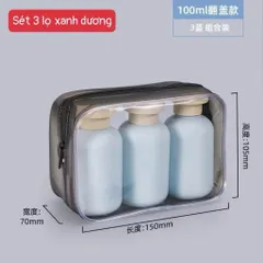 Bộ 3 Lọ Chiết Mỹ Phẩm Du Lịch Silicon Cao Cấp – Sét Chiết Mỹ Phẩm Tiện Lợi, Chống Rò Rỉ, Đủ Màu Pastel Xinh Xắn 814276