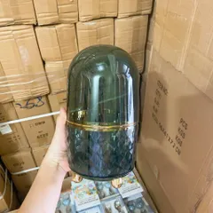 Ống Đựng Cọ Trang Điểm Xoay 360 Độ Có Nắp Đậy - Hộp Đựng Cọ Mỹ Phẩm Chống Bụi Decor Bàn Trang Điểm Sang Trọng 814282