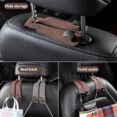 Móc Treo Đồ Sau Ghế Ô Tô Da Cao Cấp ACAR – Móc Treo Túi Xách, Đồ Dùng Xe Hơi Chất Liệu Kim Loại Chịu Lực Mạnh 814289
