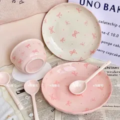 Bộ 2 Bát Sứ Kèm Thìa Hình Nơ Đáng Yêu Cho Bé - Đồ Dùng Ăn Dặm 814305