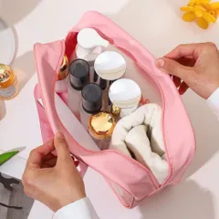 Set 3 Túi Đựng Mỹ Phẩm Trong Suốt Hình Gấu Cute – Túi Du Lịch, Túi Đựng Đồ Cá Nhân Tiện Lợi 814307
