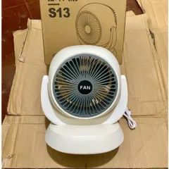 Quạt Tích Điện Mini 2 Màu (Trắng & Hồng) - Pin Sạc, Đa Năng, Xoay Linh Hoạt 814308