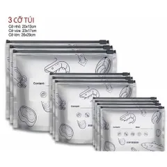 Set 30 Túi Zip Đựng Thực Phẩm Tự Hủy Sinh Học - Túi Zip Khóa Kéo Cao Cấp Trữ Đông Thịt Cá, Rau Củ (3 Kích Thước) 814311