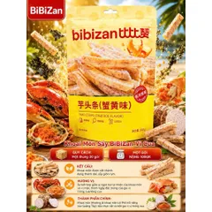 Khoai Môn Sấy BiBiZan Gói 100g - Bim Bim Khoai Môn Chiên Giòn Vị Trứng Muối, Rong Biển, Trứng Cua Ăn Vặt Hot Trend 814318