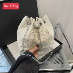 Túi Đeo Vai Xô Thêu Phong Cách Quốc Gia - Dung Tích Lớn, Thời Trang Nữ 814317