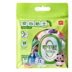 Đất Nặn Cho Bé DELI 36 Màu Kháng Khuẩn An Toàn, Đất Sét Tự Khô Siêu Nhẹ Không Chứa Formaldehyde Đóng Gói YC601-36 814329