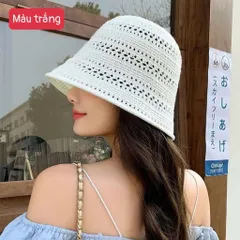 Mũ Bucket Len Dệt Kim Nữ Họa Tiết Hàn Quốc - Nón Tai Bèo Len Mềm Thoáng Khí Nhiều Màu Thời Trang Xu Hướng Mới 814353