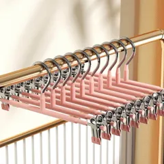 Combo 5 Móc Kẹp Quần Áo Đa Năng, Móc Kẹp Treo Váy Quần Có Thể Điều Chỉnh Chiều Dài Chống Bản Rộng Cao Cấp 814352