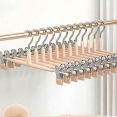Combo 5 Móc Kẹp Quần Áo Đa Năng, Móc Kẹp Treo Váy Quần Có Thể Điều Chỉnh Chiều Dài Chống Bản Rộng Cao Cấp 814352