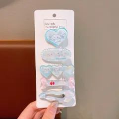Set 5 Kẹp Tóc Cho Bé Gái Hello Kitty Kuromi Dễ Thương, Combo Kẹp Tóc Mái Nhựa Thạch Trong Suốt Cao Cấp - SP2757 814358