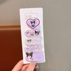 Set 5 Kẹp Tóc Cho Bé Gái Hello Kitty Kuromi Dễ Thương, Combo Kẹp Tóc Mái Nhựa Thạch Trong Suốt Cao Cấp - SP2757 814358