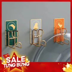 Móc Dán Tường Treo Chậu Thau Thớt Đồ Dùng Phòng Tắm Nhà Bếp - Inox Thép Không Gỉ Keo Dính Siêu Chắc 814362