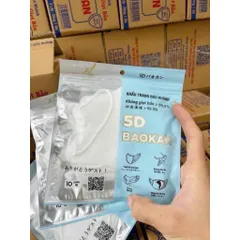 [Hộp 100 Cái] Khẩu Trang 5D Bảo Khánh Kháng Khuẩn 3 Lớp - Thiết Kế Ôm Sát, Quai Đeo Không Đau Tai (10 Túi x 10 Chiếc) 814366