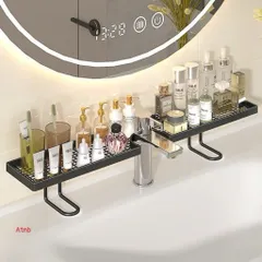 Kệ Để Đồ Nhà Tắm Trên Vòi Nước Thông Minh Ecoco, Kệ Lavabo Để Mỹ Phẩm Bàn Chải Đánh Răng Thoát Nước Cao Cấp Cạnh Bo Tròn 814382