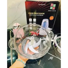 Máy Xay Thịt Đa Năng 3.5L Công Suất 1800W – Máy Xay Thực Phẩm Gia Đình Cối Thủy Tinh Dày, Lưỡi Dao Inox 4 Cánh Xay 814401