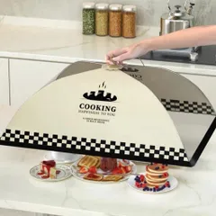 Lồng Bàn Gấp Gọn Chữ Nhật Cỡ Lớn 72x52cm - Lồng Bàn Vải Lưới Đậy Thức Ăn Chống Ruồi Muỗi Tiện Lợi Style Hàn Quốc 814408