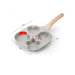 Chảo 4 Ngăn Chống Dính Vân Đá Cao Cấp - Chảo Làm Bánh Ốp La Tạo Hình Tim, Ngôi Sao Tiện Lợi (Dùng Cho Mọi Loại Bếp) 814409