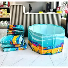 Bể Bơi Gấp Gọn Cho Bé Không Cần Bơm Hơi Cao Cấp - Hồ Bơi Phao Trẻ Em Tự Đứng Gấp Khúc Tiện Lợi Thành Cao Chống Lật 814428