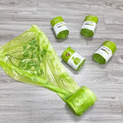 Combo 2 cuộn 50 Túi Đựng Rác ngải cứu Đa Năng, Có Dây Buộc Loại Dày Dai Chắc, Chống Rò Rỉ Nước 814438